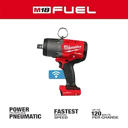 M18 FUEL 3/4" High Torque Impact Wrench w/ ONE-KEY centered on a white background with text around it.