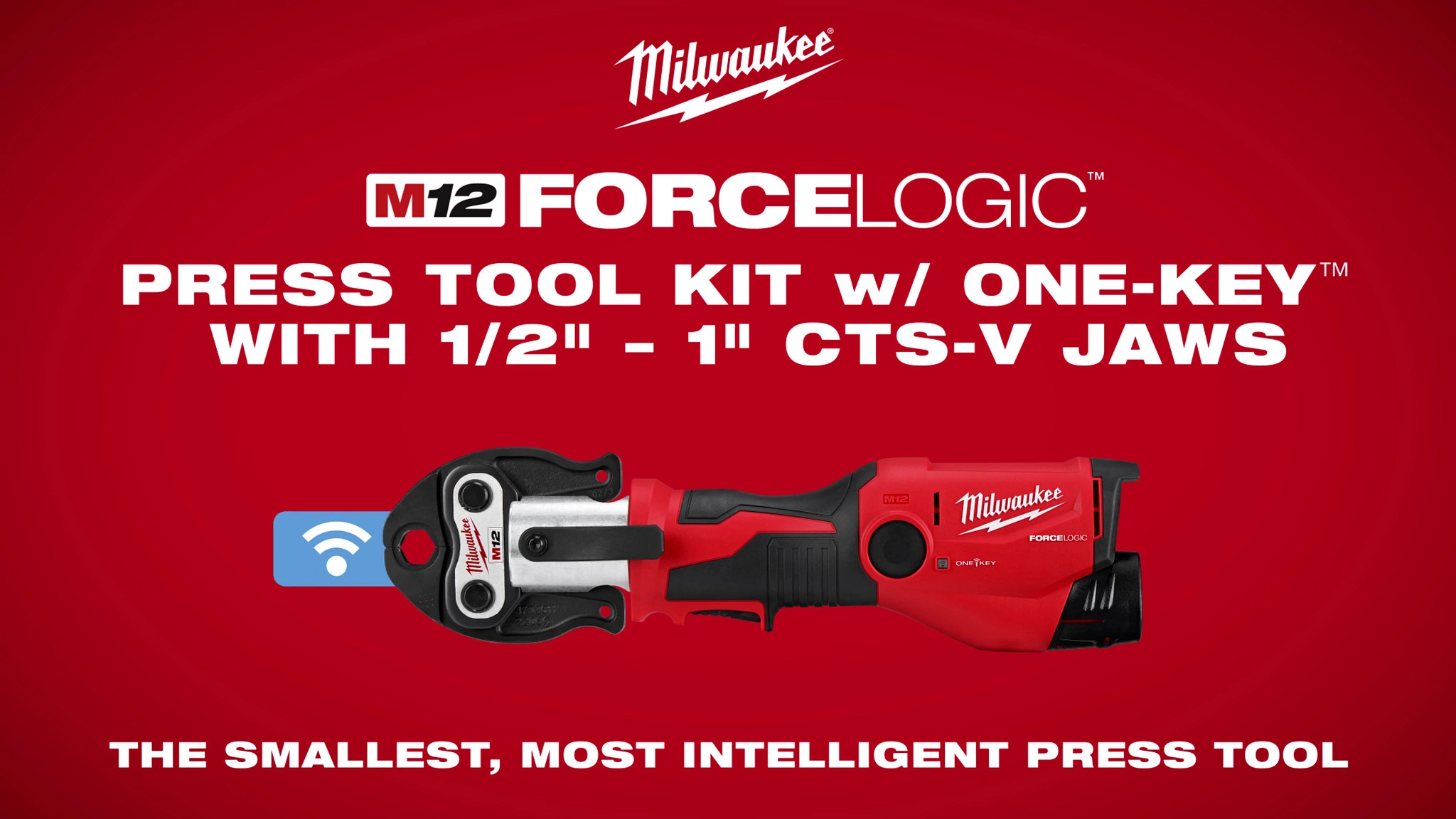 Milwaukee M12 FORCE LOGIC Press Tool Kit w/ ONE-KEY video.