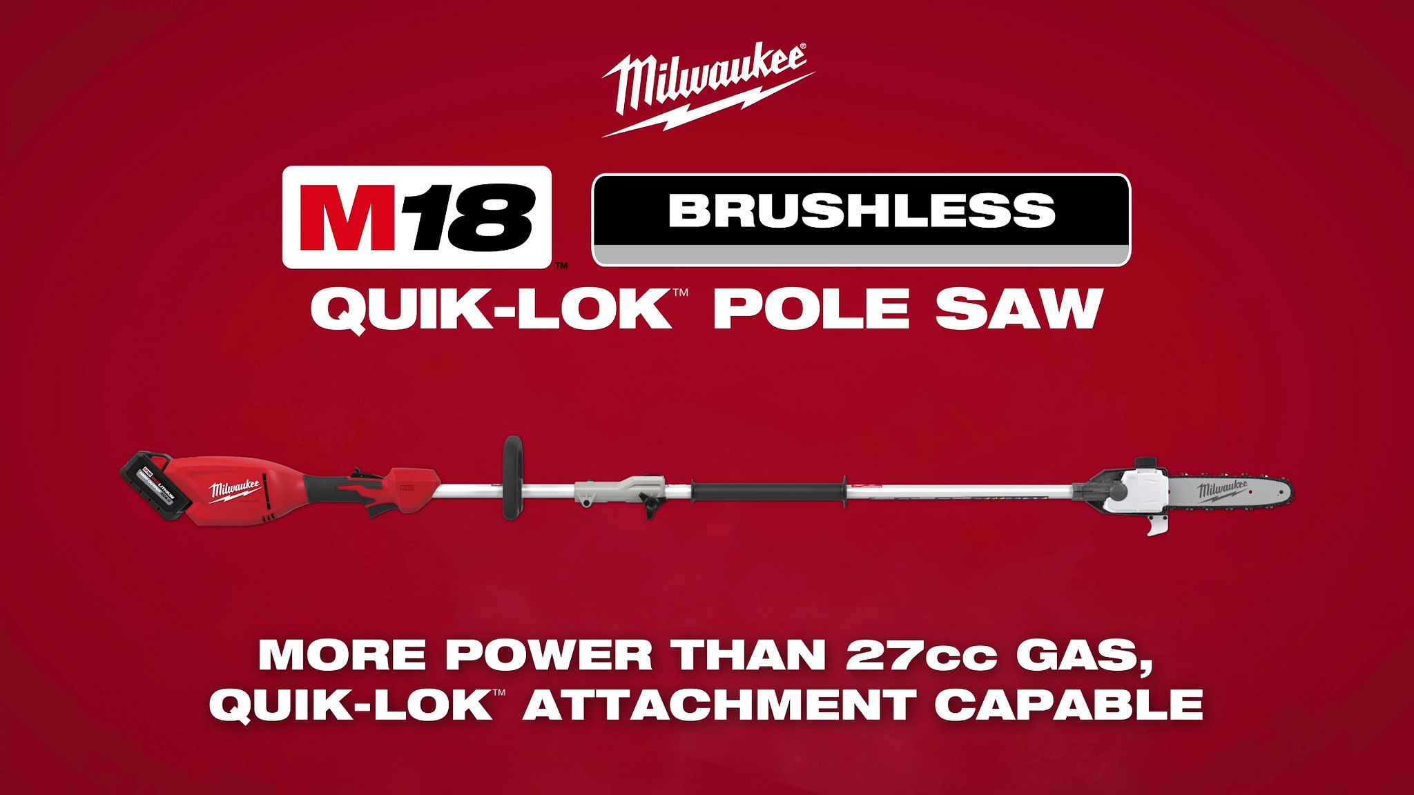 M18 QUIK-LOK Brushless Pole Saw.