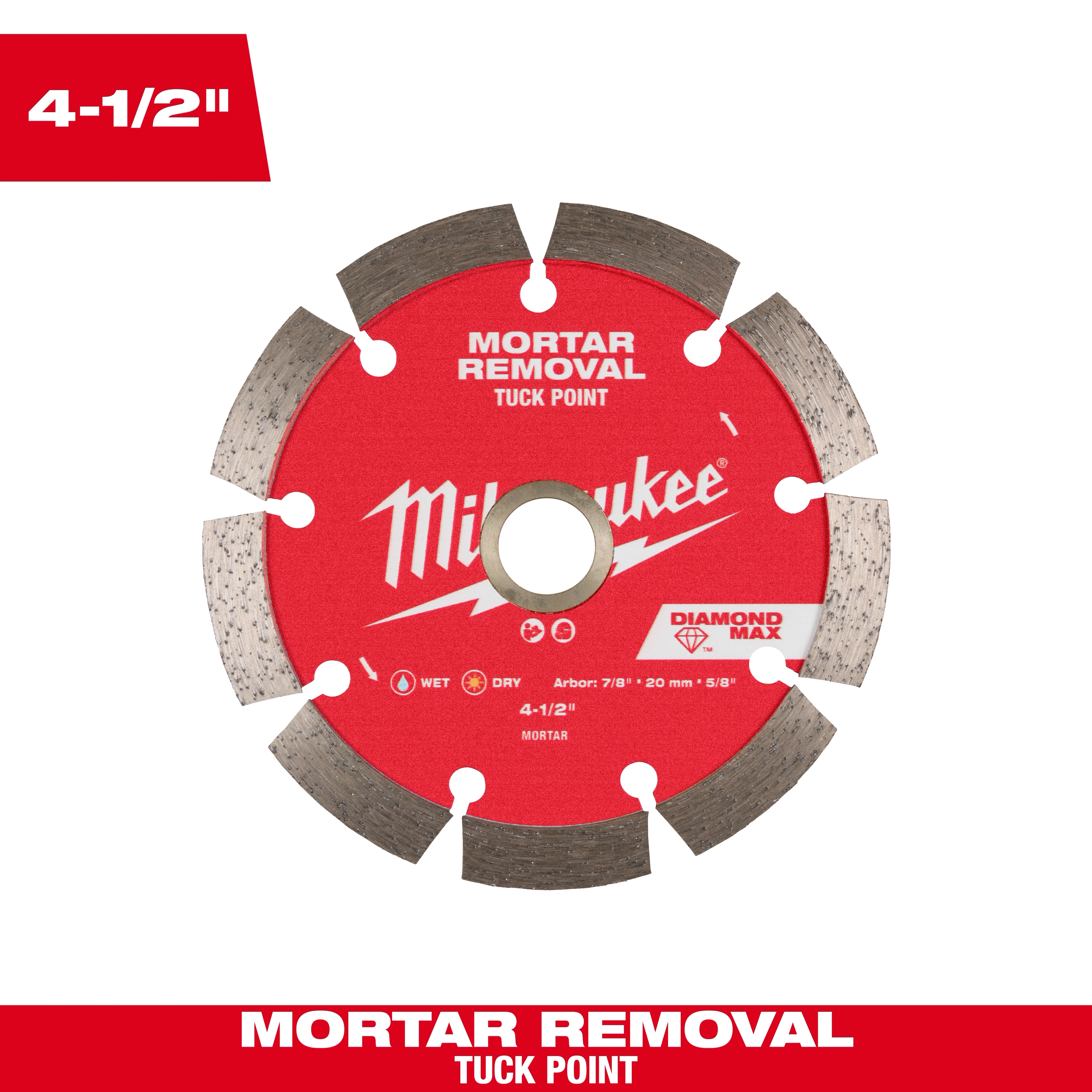Milwaukee DIAMOND MAX™ Tuck Point Diamond Blade