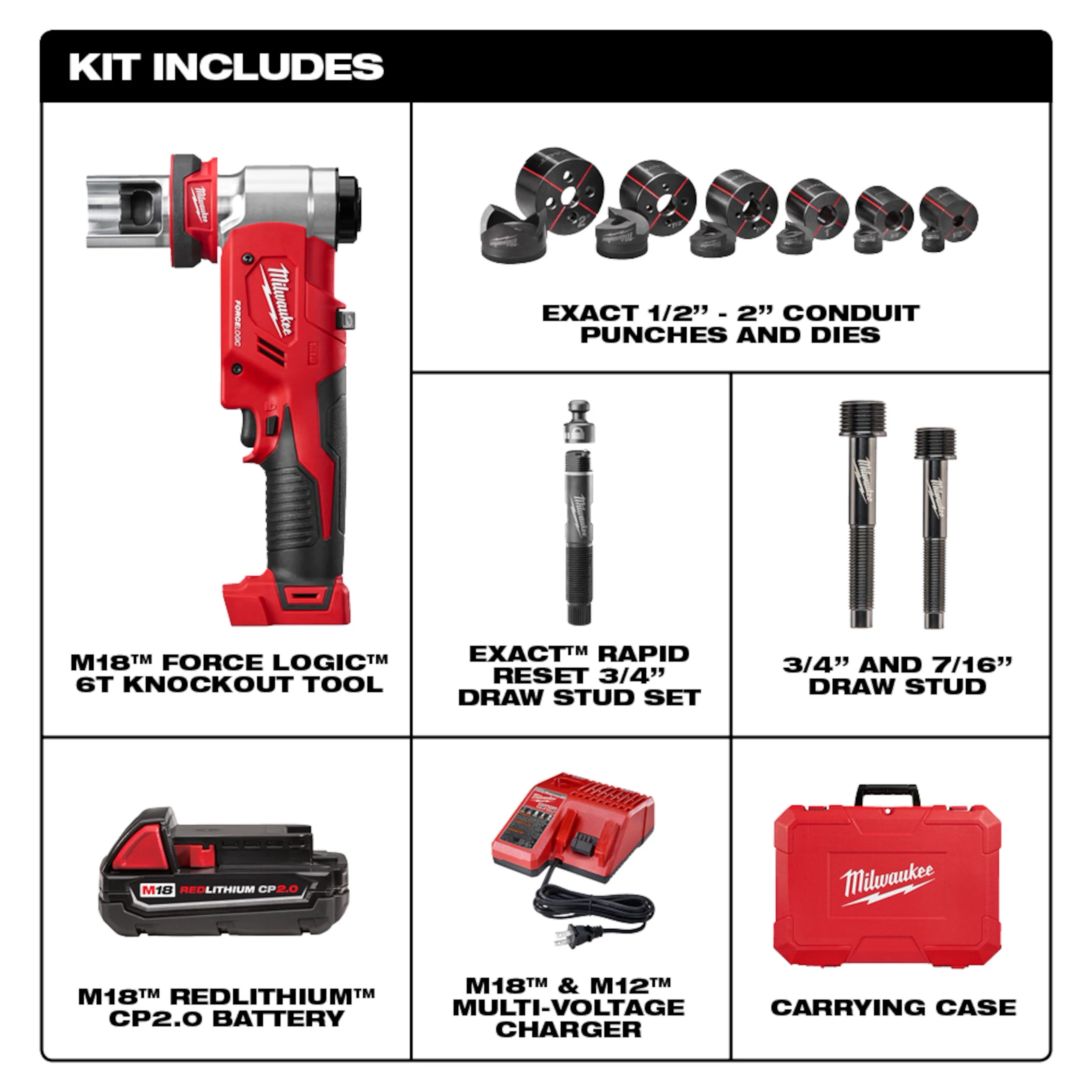 M18™ FORCE LOGIC™ 6T Knockout Tool