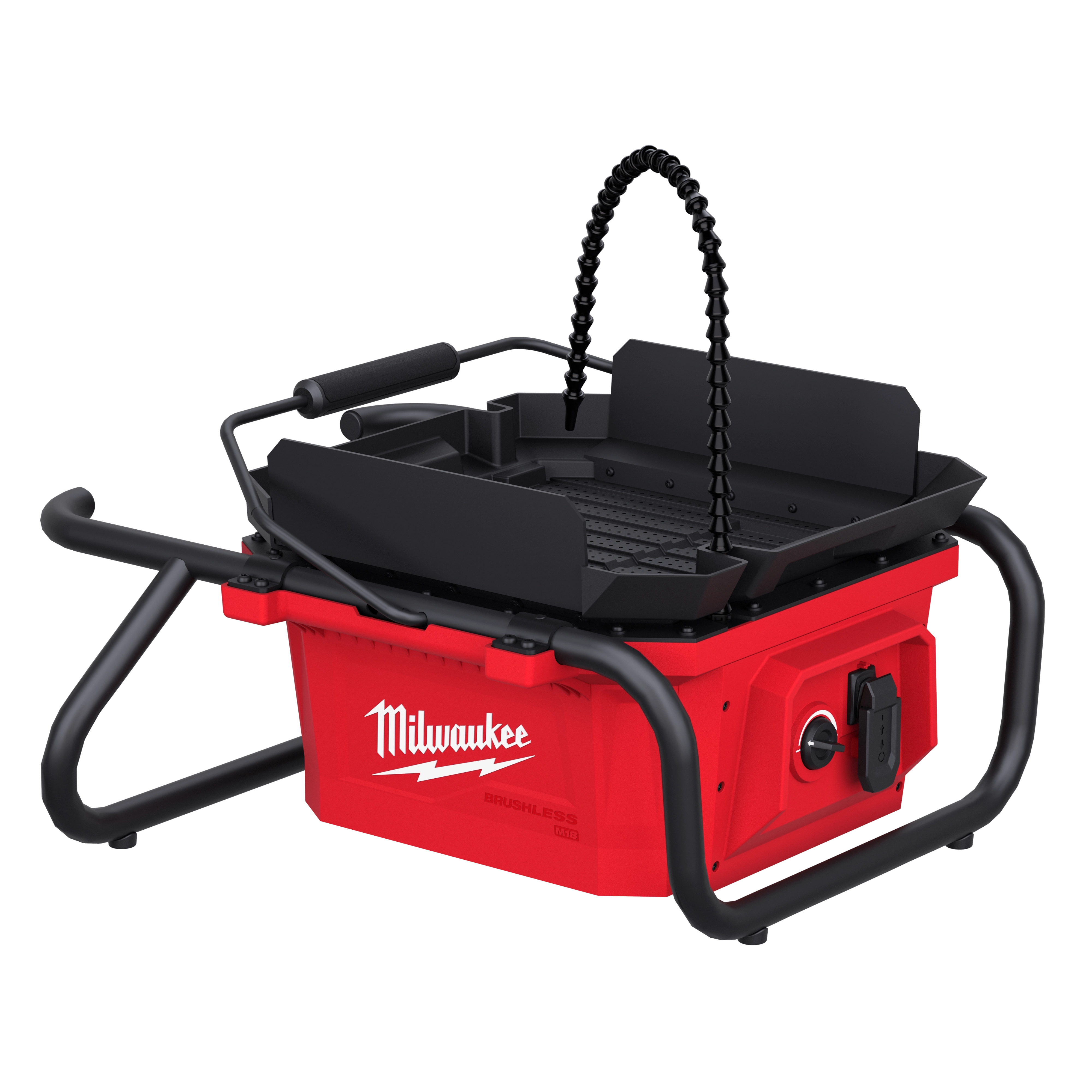 M18 Brushless Pipe Threading Oiler in a compact, portable design with a metal body and ergonomic handle for easy use.