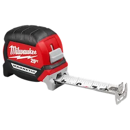 Image of the Milwaukee 25ft Electrician's Compact Wide Blade Magnetic Tape Measure