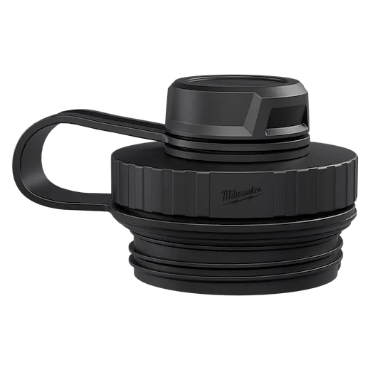 Tether Lid for PACKOUT Insulated Bottles shown in close-up with a textured cap and attached carrying loop.