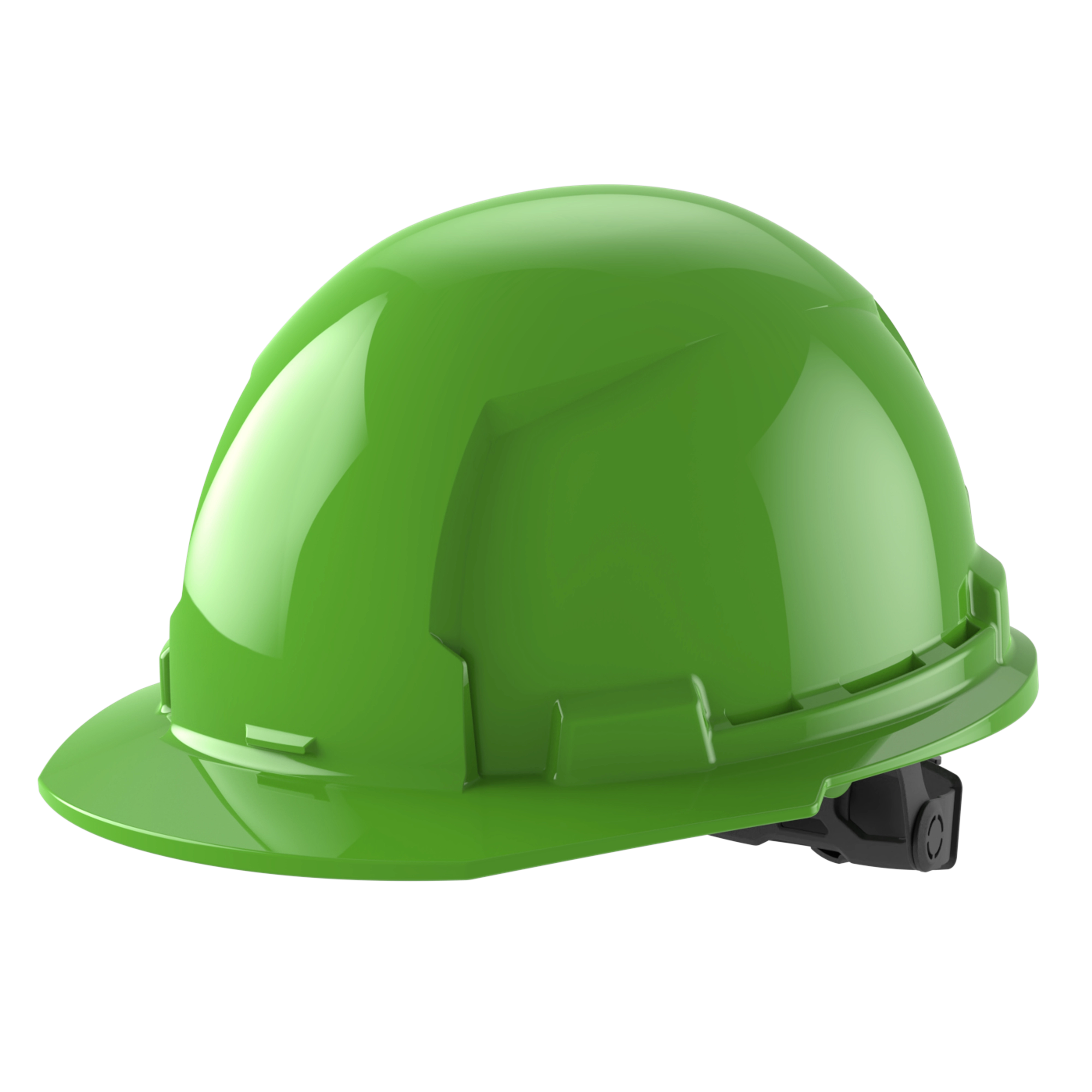 Image of the Milwaukee BOLT Green Front Brim Hard Hat w/6pt Ratcheting Suspension (USA) - Type 1, Class E