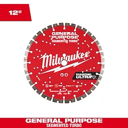 Milwaukee DIAMOND ULTRA™ Segmented Turbo General Purpose Diamond Blade