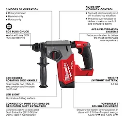 M18 FUEL 1" SDS Plus Rotary Hammer