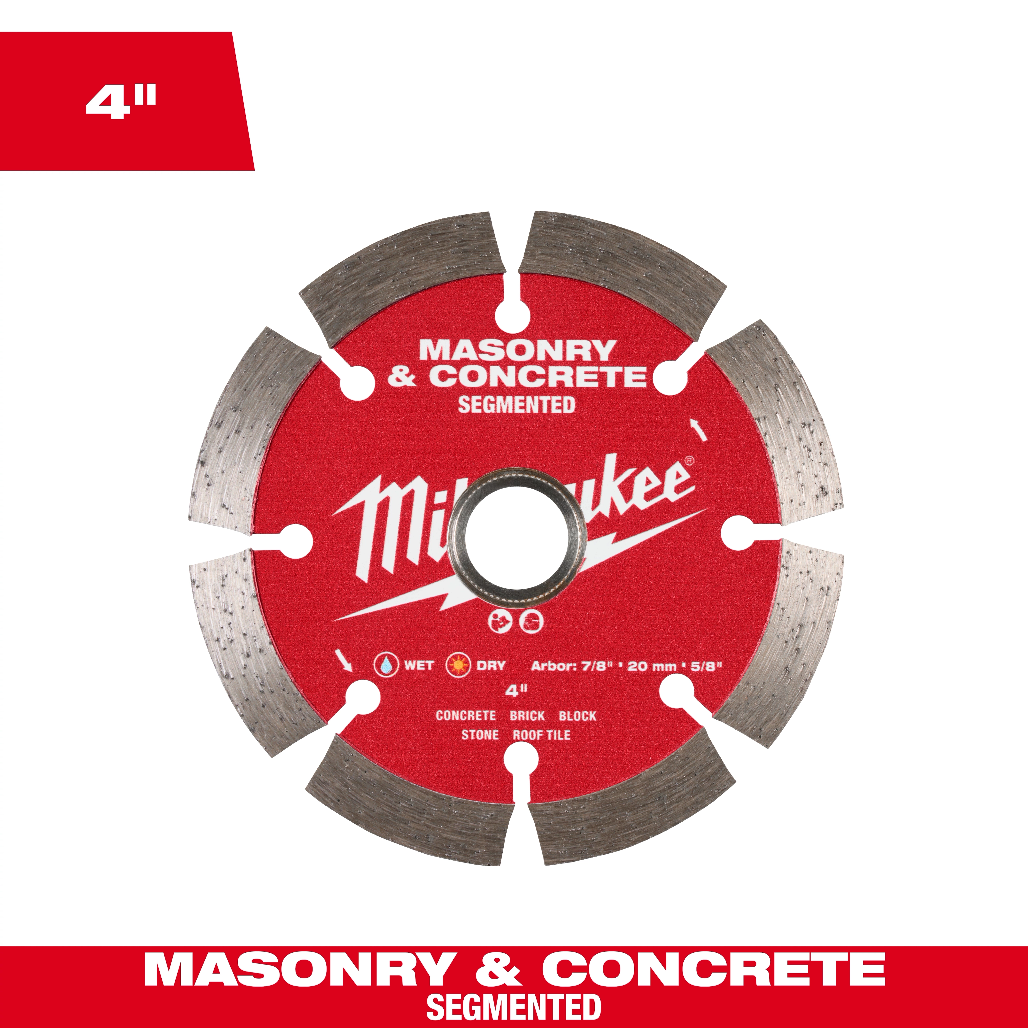 Milwaukee Segmented Masonry & Concrete Diamond Blade