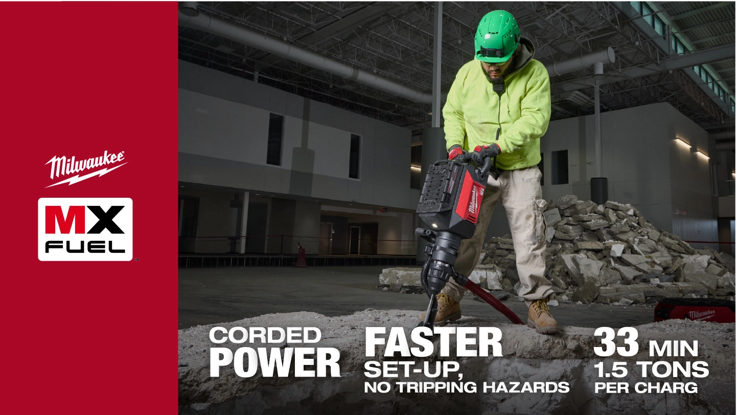 MX FUEL 27 lb SDS MAX Demolition Hammer Video.