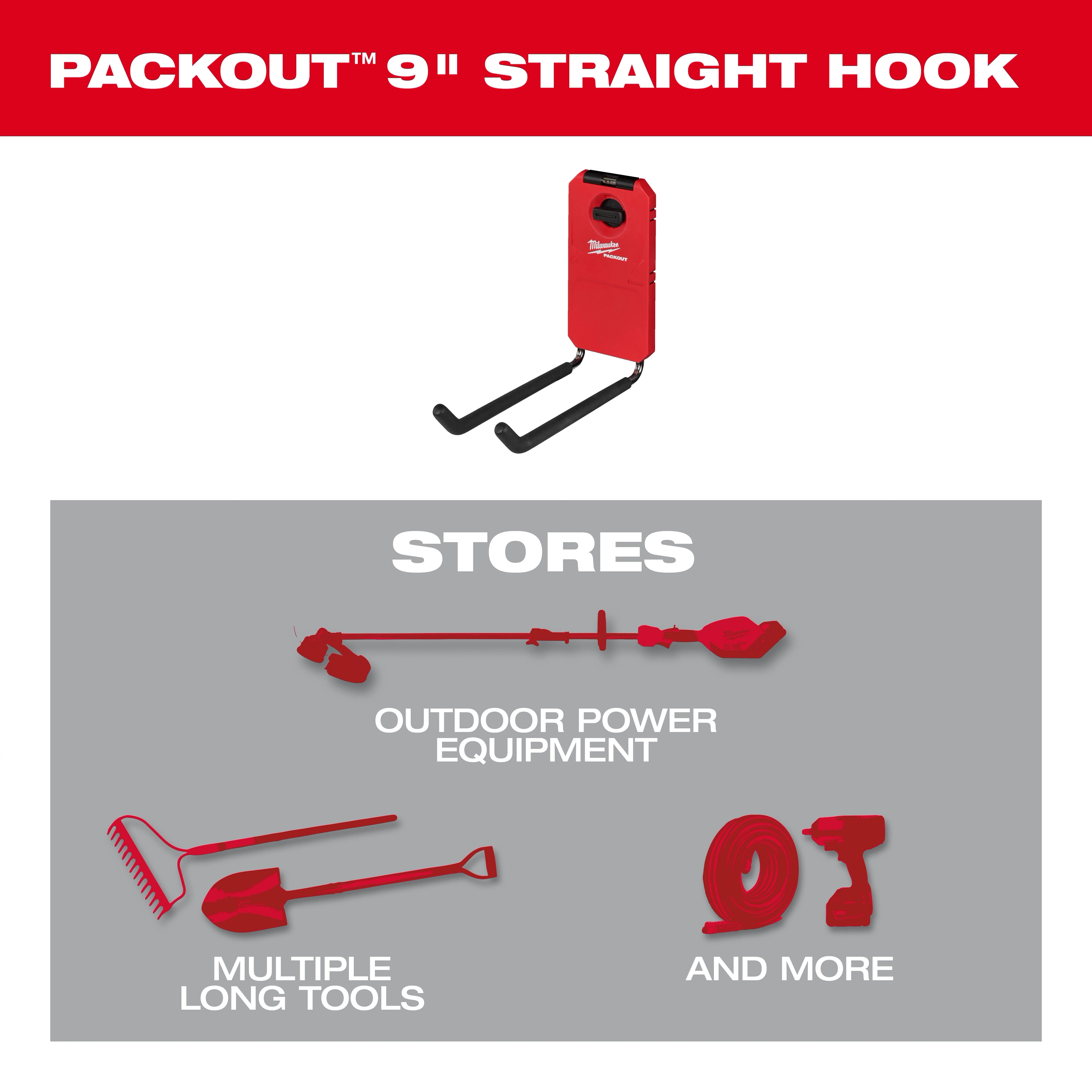 PACKOUT™ 9" Straight Hook