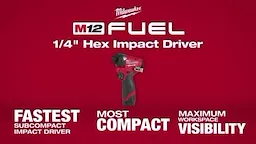 Milwaukee M12 FUEL Quarter Inch Hex Impact Driver