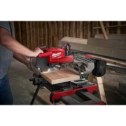 Image of the M18 FUEL 10" MITER SAW being used on the jobsite