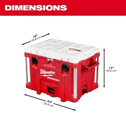 PACKOUT 40QT Cooler External Dimension Asset