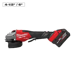 M18 FUEL 18-Volt Lithium-Ion Brushless Cordless 4-1/2 in./6 in. Braking Grinder w/Paddle Switch & Two XC 8.0 Ah Battery