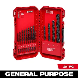 THUNDERBOLT® Black Oxide Drill Bit Set - 21PC