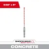 Milwaukee Tool Concrete Install Kit and Packout Compatible Kit Image Reel showcases a 5/32" x 6" drill bit with a red spiral pattern.