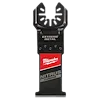 NITRUS CARBIDE Extreme Metal Universal Fit OPEN-LOK Multi-Tool Blade, featuring a black metal cutting edge with a red and silver label.