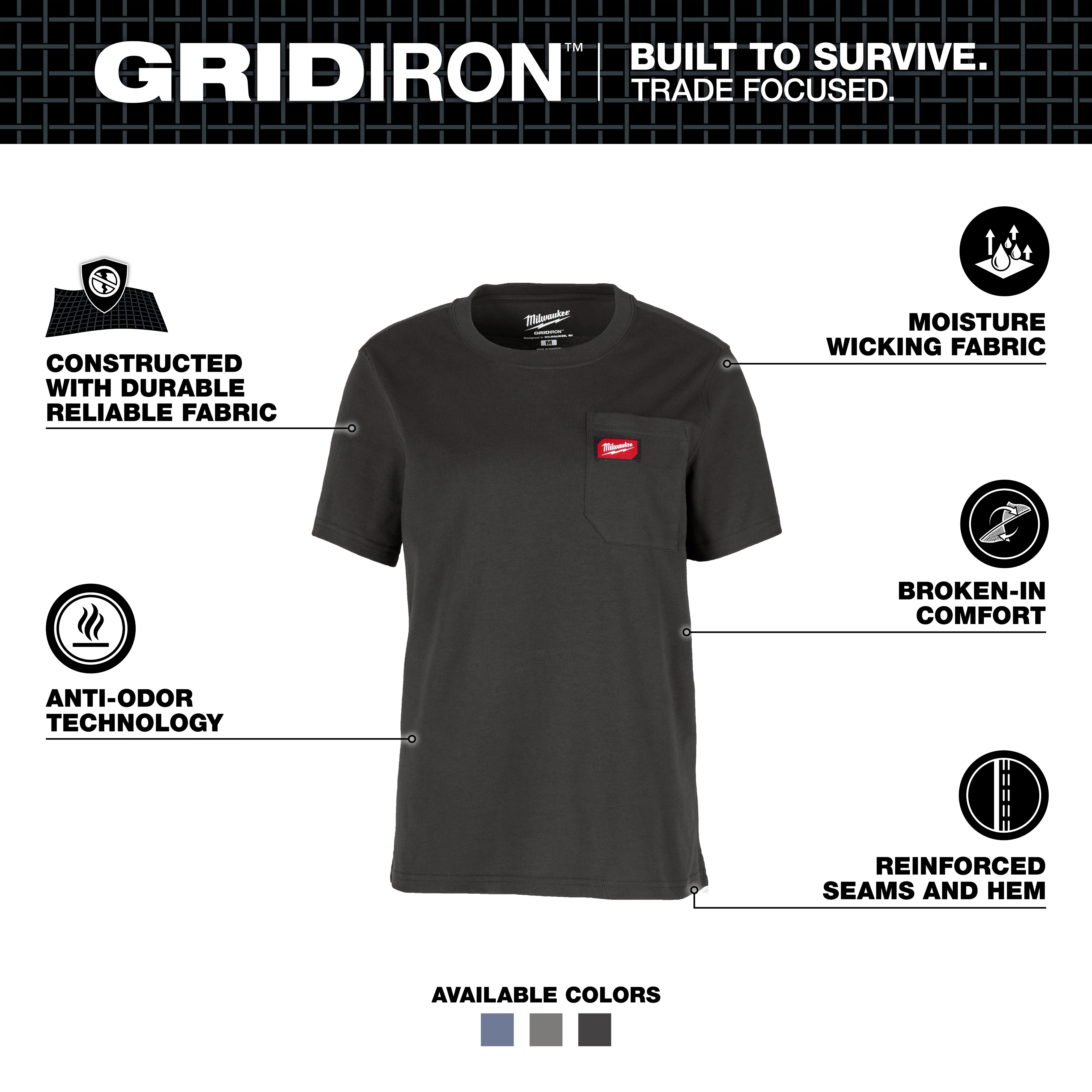 Image of the Women's GRIDIRON™Pocket T-Shirt - Short Sleeve