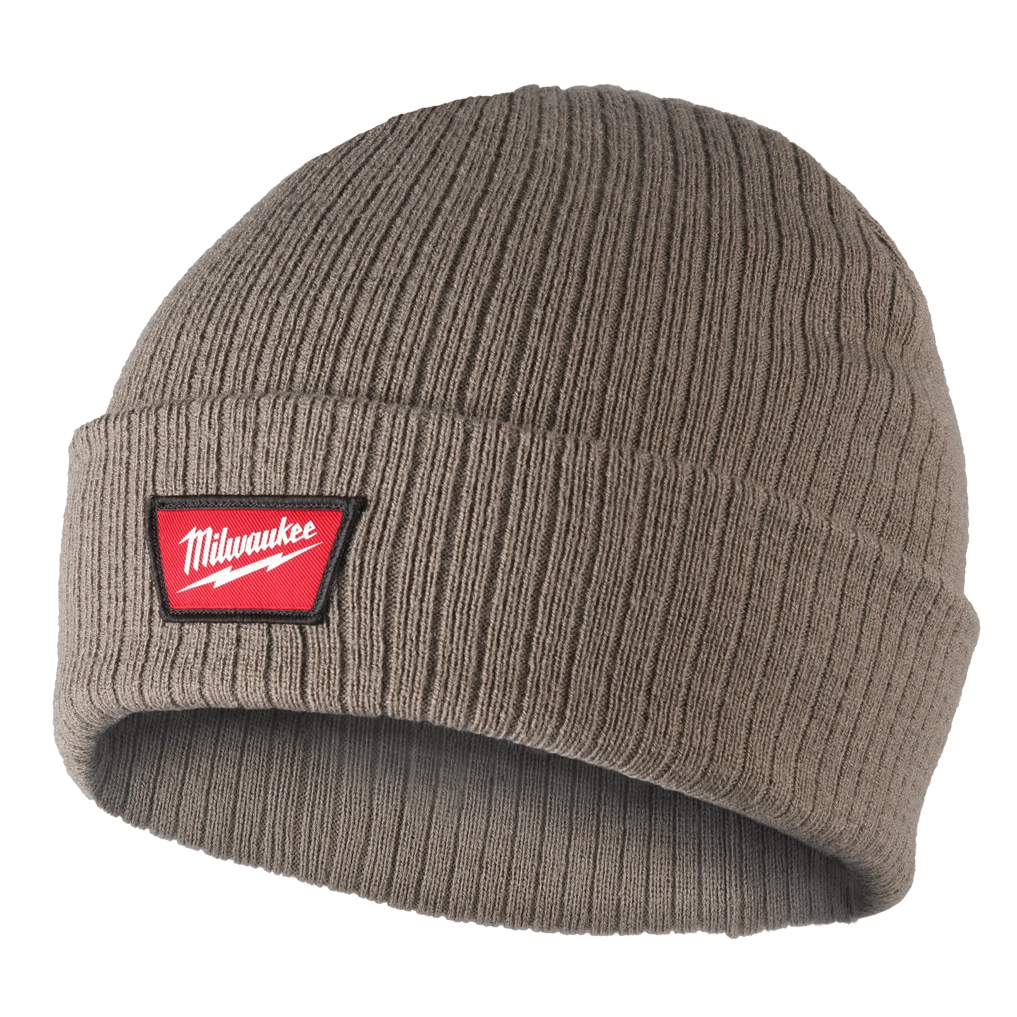 Image of the Milwaukee Rib-Knit Cuffed Beanie in brown