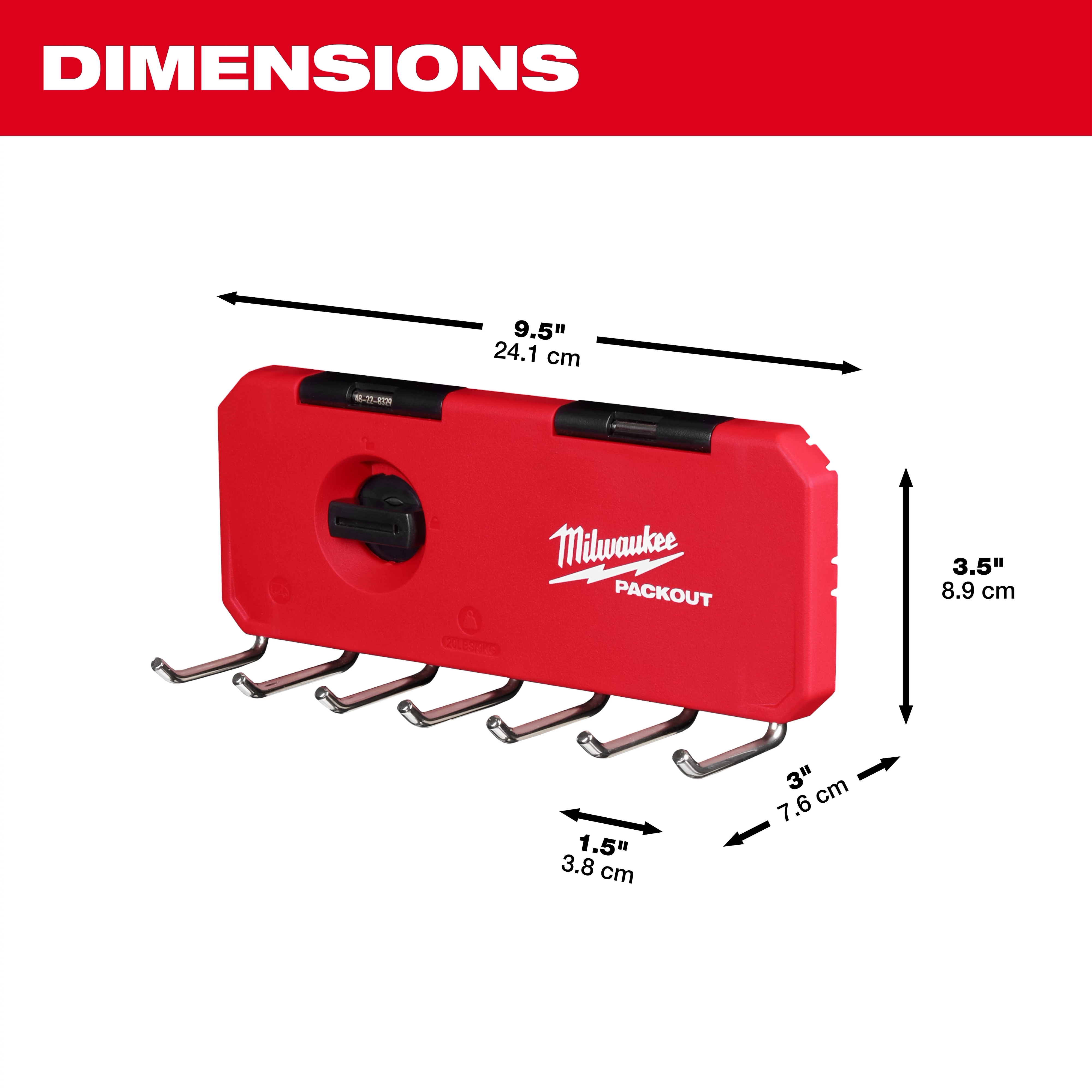 PACKOUT™ 7-Hook Rack