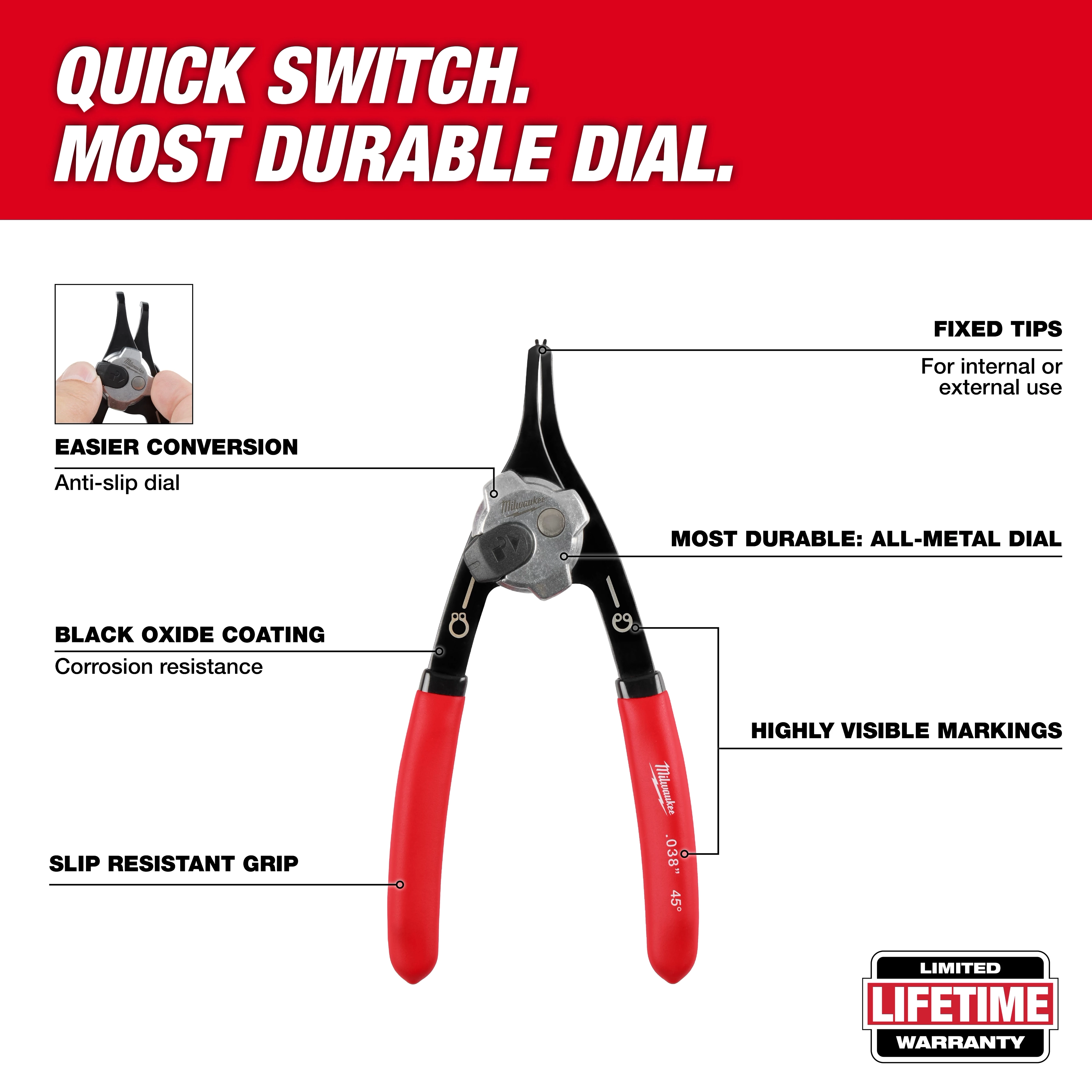 Convertible Snap Ring Pliers - Walkaround