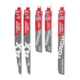 5PC Carbide Teeth Sawzall Blade Set