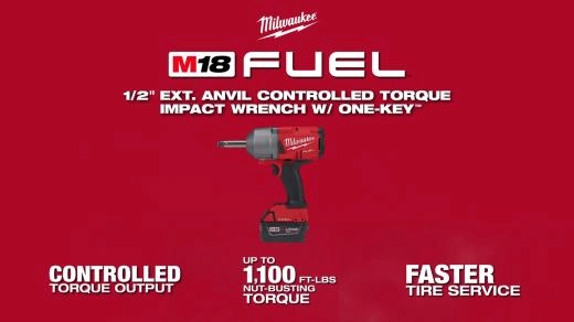 Milwaukee M18 FUEL 1_2 Ext Anvil Controlled Torque Impact Wrench w ONE-KEY