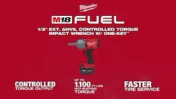 Milwaukee M18 FUEL 1_2 Ext Anvil Controlled Torque Impact Wrench w ONE-KEY