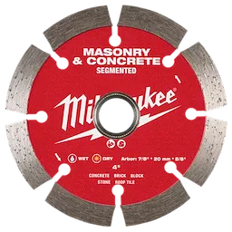 4" Standard Segmented Masonry & Concrete Diamond Blade