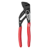 The 7" Pliers Wrench features a black adjustable jaw and red ergonomic handles. It is designed for versatile gripping, holding, pressing, and bending applications.