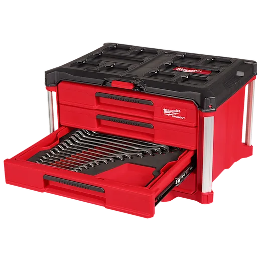 60pc. Metric & SAE Combination Wrench Set with PACKOUT™ 4 Drawer Tool Box