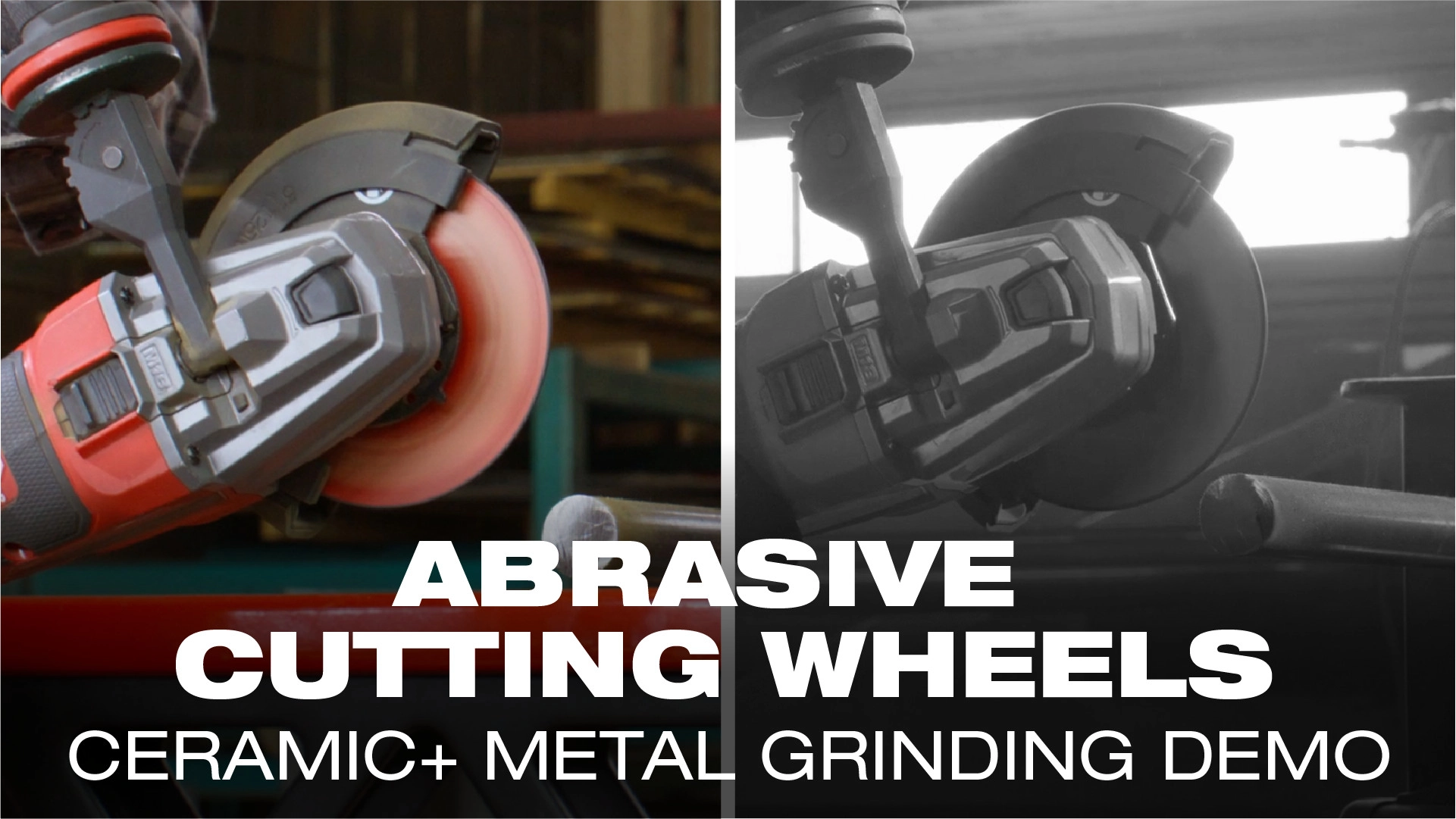 Milwaukee Bonded Abrasives Ceramic Plus Cutting Demo.