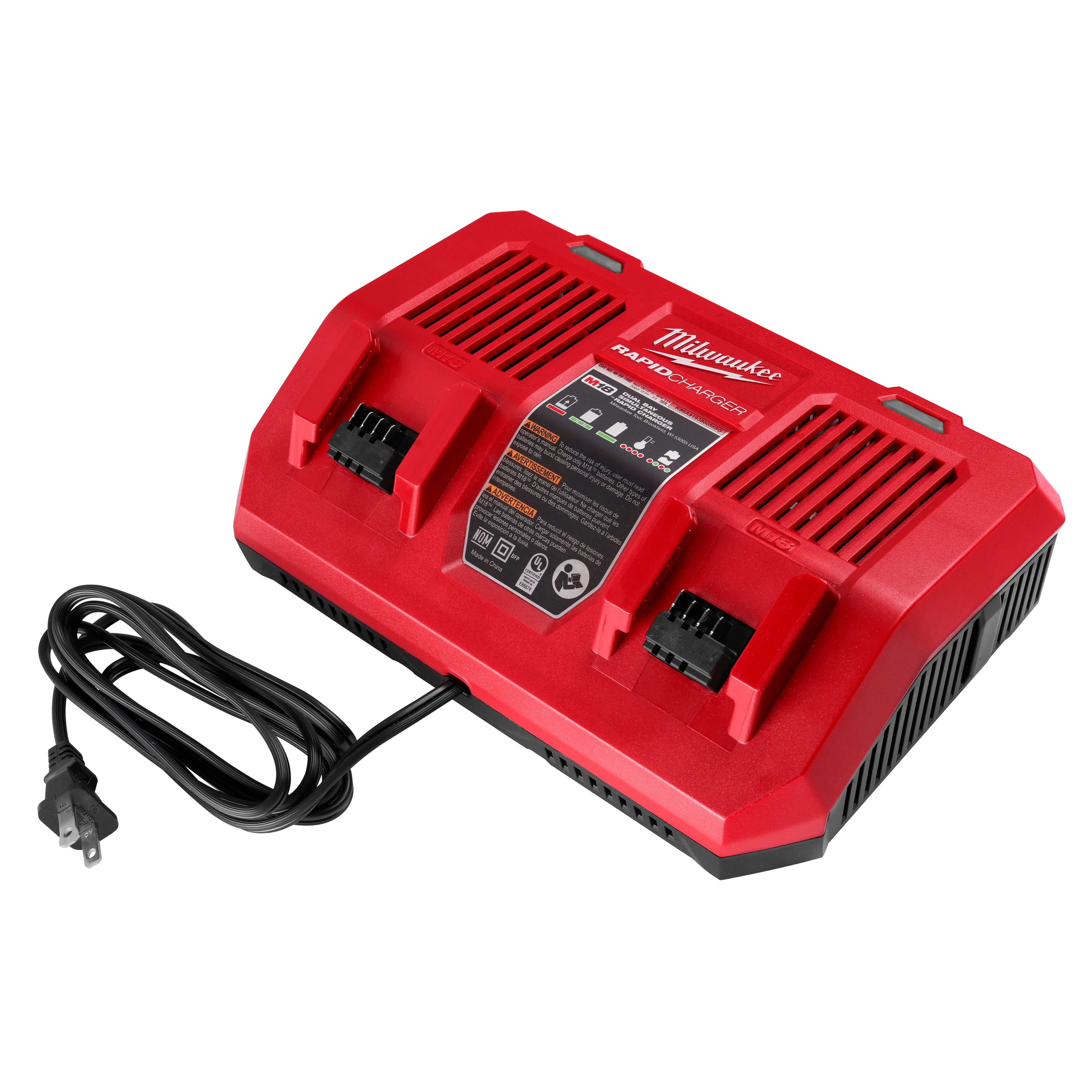M18™ Dual Bay Simultaneous Rapid Charger
