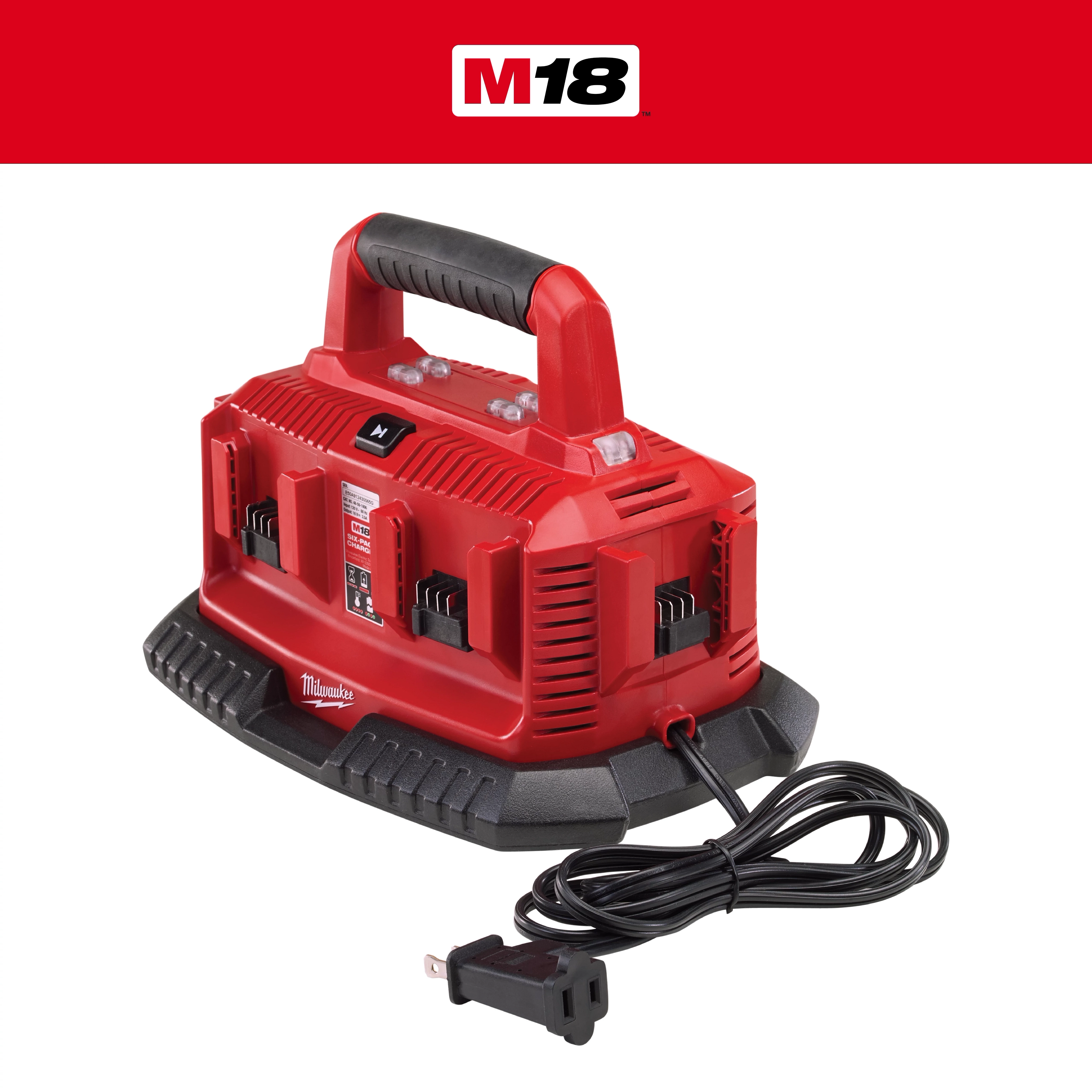 Product image for Milwaukee 48-59-1806 M18™ Six Pack Sequential Charger