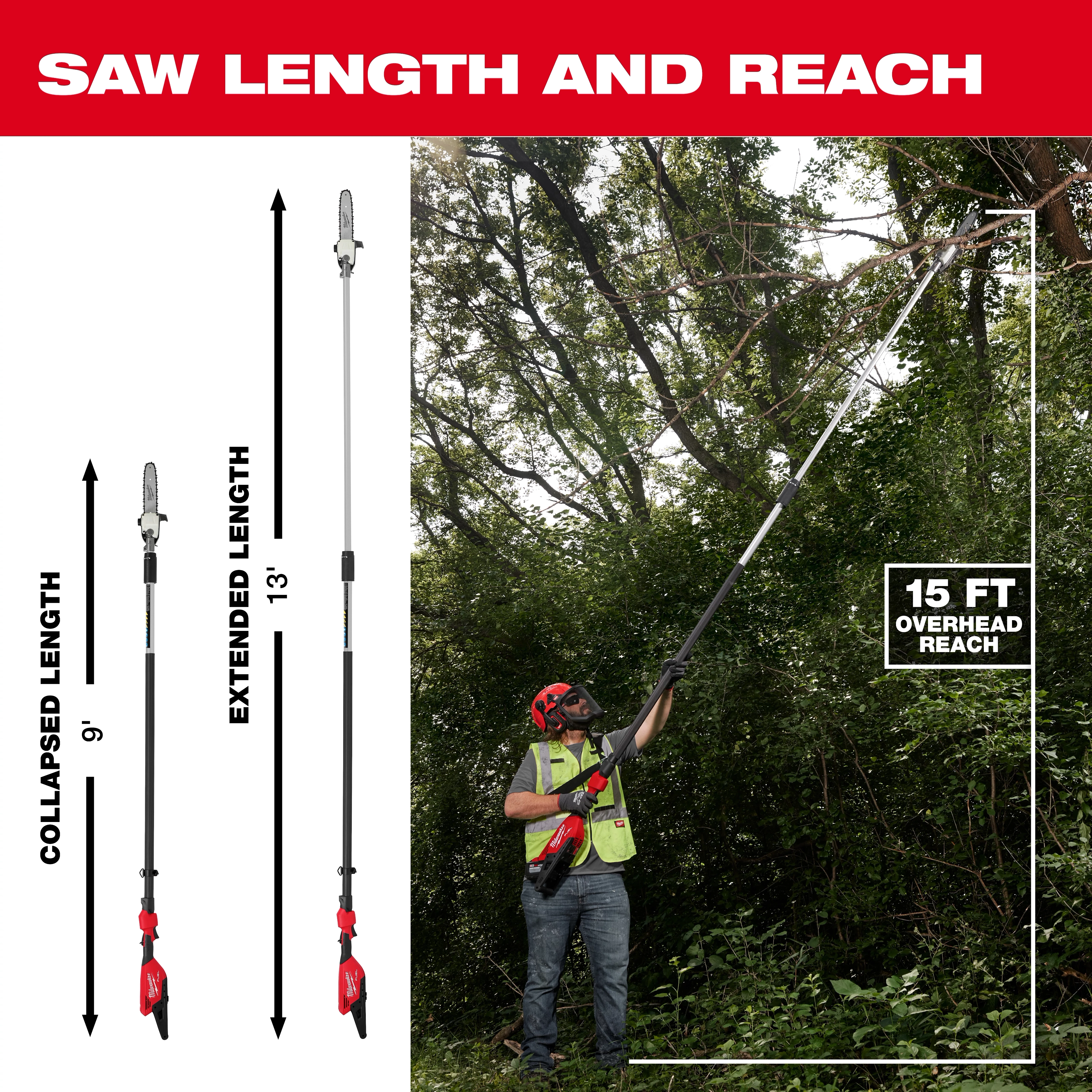 M18 FUEL™ Telescoping Pole Saw