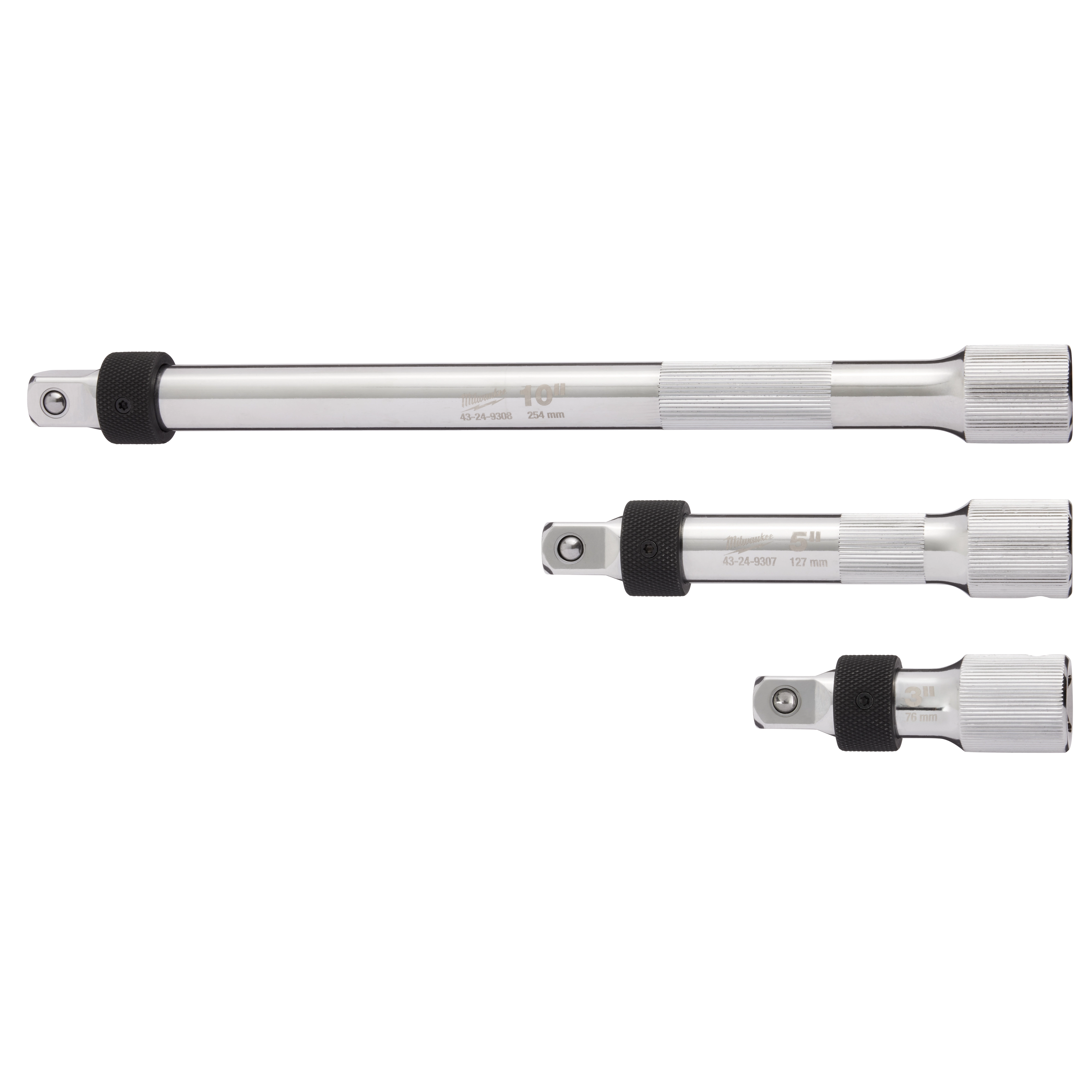 3pc 1/2” Drive Locking Extension Set