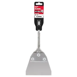 The image shows the SDS PLUS SLEDGE Floor Scraper, a tool with a wide, flat metal blade and attachment for floor removal tasks.