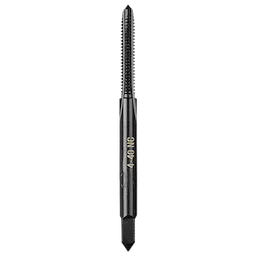 4-40 NC Straight Flute Plug Tap with a dark finish, designed for threading or cutting internal threads in metalworking applications.