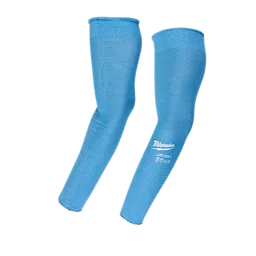 Cooling Cut Level 1 Protective Sleeves in light blue, featuring a seamless design and logo. Two sleeves are displayed side by side.