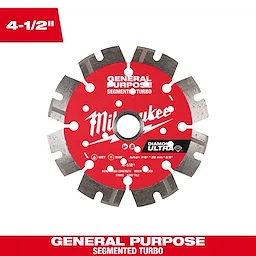 Milwaukee DIAMOND ULTRA™ Segmented Turbo General Purpose Diamond Blade
