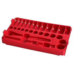 28PC 3/8” SAE Ratchet and Socket Set with PACKOUT™ Low-Profile Compact Organizer