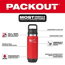 PACKOUT™ 24oz Insulated Bottle with Chug Lid