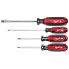 4PC Cushion Grip Screwdriver Set (CAN) includes four black and red screwdrivers with varying tips: flathead, Philips, and others.