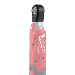 The M12 FUEL™ ¼” Ratchet Protective Boot in red and black is designed for durability and tool protection. The boot features the brand's logo and is tailored to fit the M12 FUEL™ ¼” Ratchet, enhancing grip and safeguarding against damage from drops and impacts.