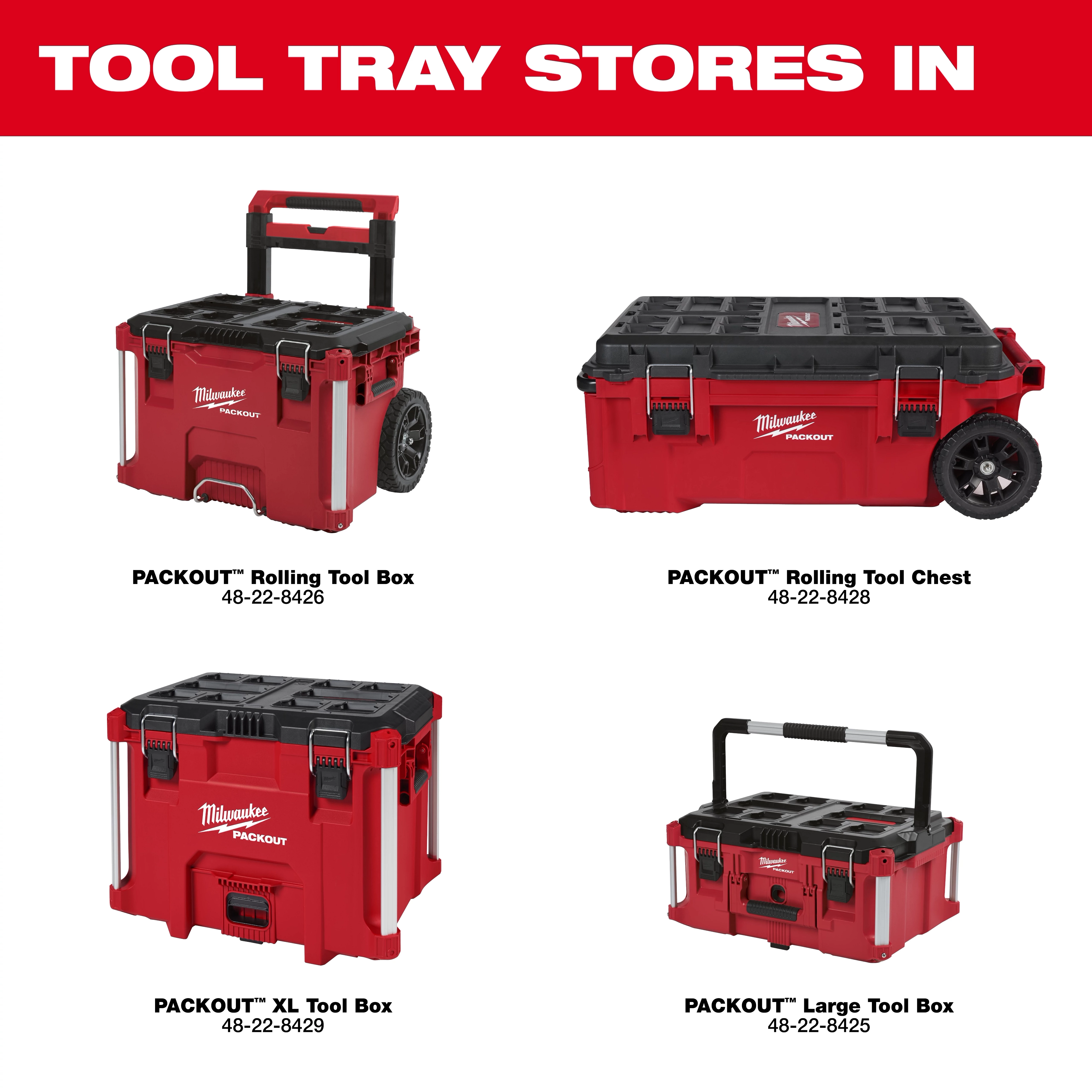 PACKOUT™ Tool Tray STORES IN asset