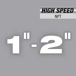 High Speed NPT Universal Dies Image Reel for threading pipes ranging from 1 inch to 2 inches in diameter.