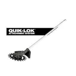 QUIK-LOK Reciprocator Attachment with a long handle and circular blade against a plain background.
