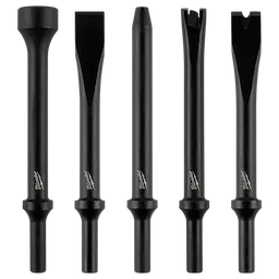 5PC Hammer Chisel Bit Set, Hammer displayed upright in a row against a plain background.