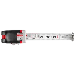 Aerial view of the Milwaukee 25ft Electrician's Compact Wide Blade Magnetic Tape Measure with the blade open