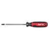 #3 Phillips 6" Cushion Grip Screwdriver (USA) with a black and red handle. The shaft is steel and has a Phillips head.